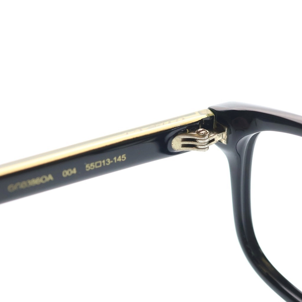 GUCCI(グッチ) シェリーライン 眼鏡 メガネ アイウェア フレームのみ 55□13-145 ブラック GG0386OA レディース