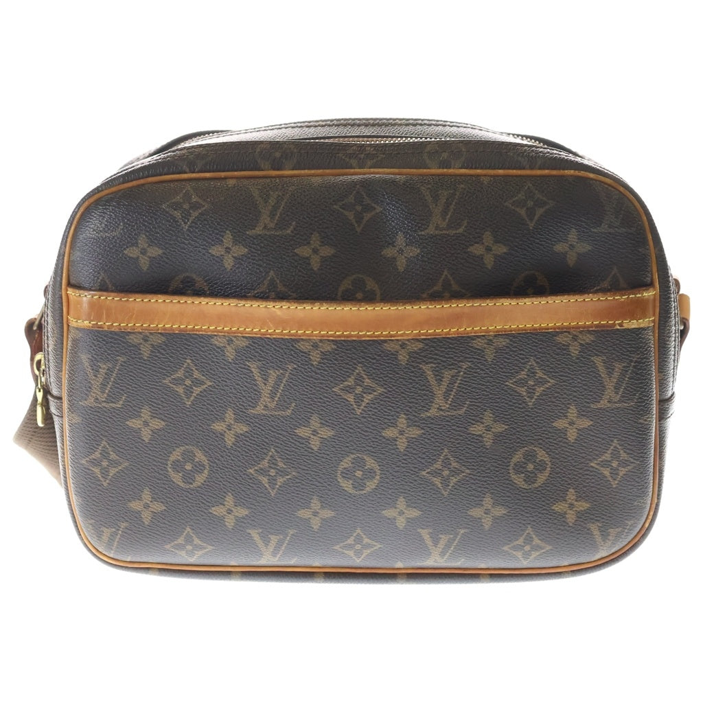 LOUIS VUITTON(ルイヴィトン) モノグラム リポーターPM PVC レザー ショルダーバッグ ブラウン M45254
