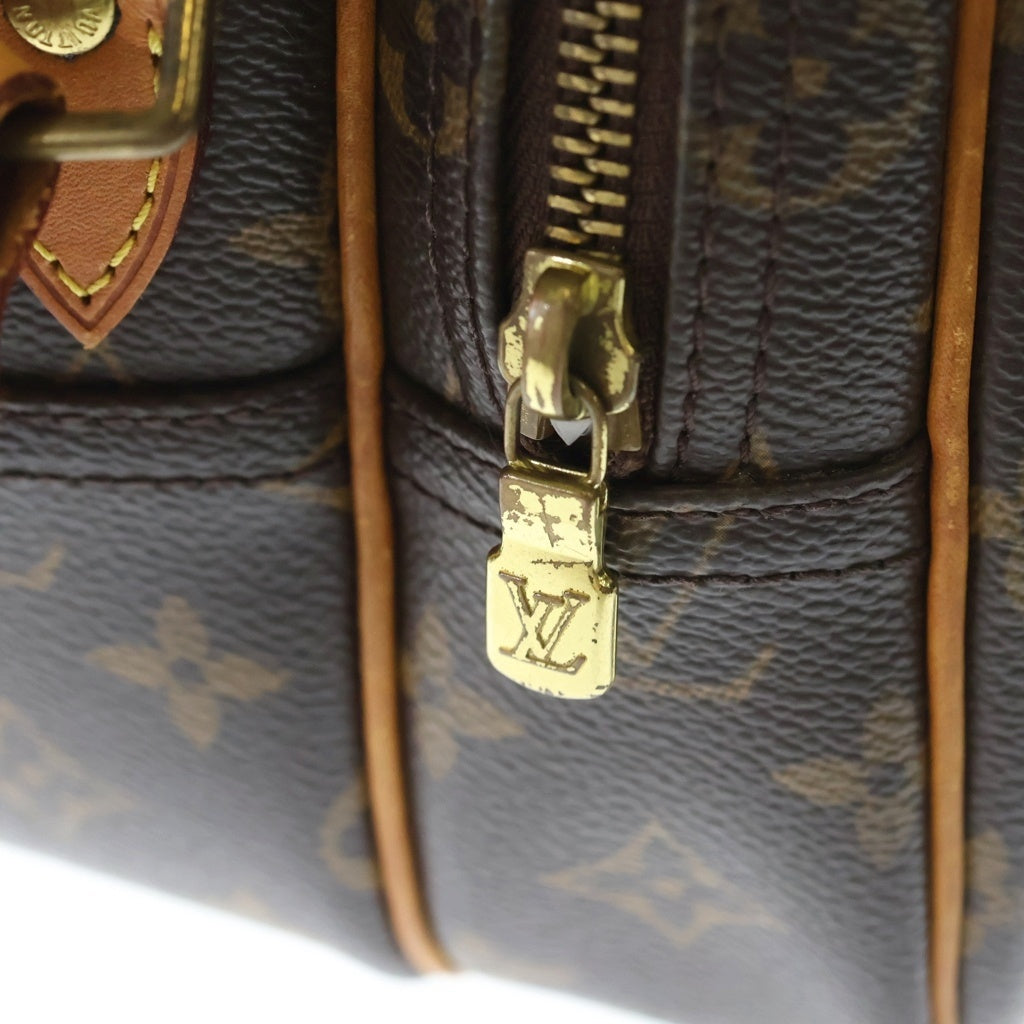 LOUIS VUITTON(ルイヴィトン) モノグラム リポーターPM PVC レザー ショルダーバッグ ブラウン M45254
