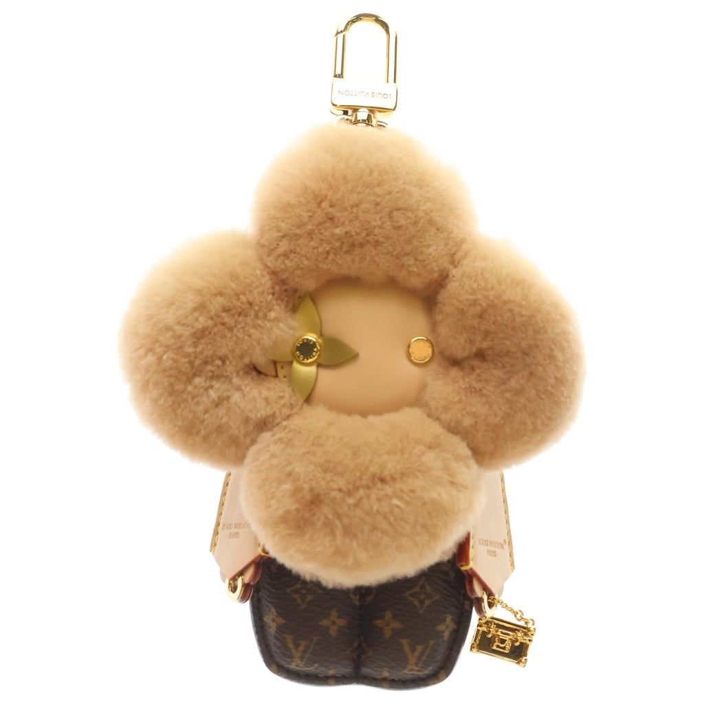 LOUIS VUITTON(ルイヴィトン) バッグチャーム ヴィヴィエンヌ ファッショニスタ ミンクファー レザー キーホルダー ブラウン M02992 レディース