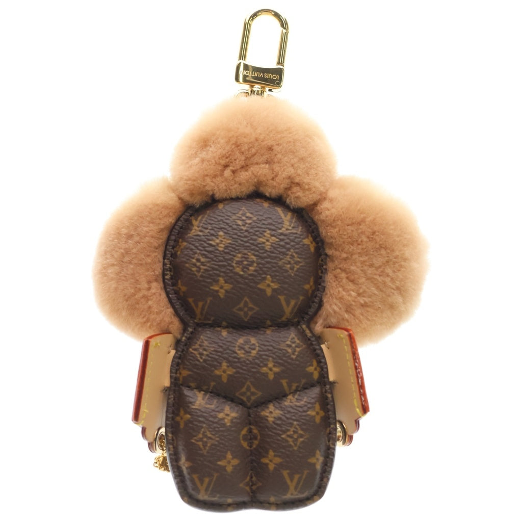 LOUIS VUITTON(ルイヴィトン) バッグチャーム ヴィヴィエンヌ ファッショニスタ ミンクファー レザー キーホルダー ブラウン M02992 レディース