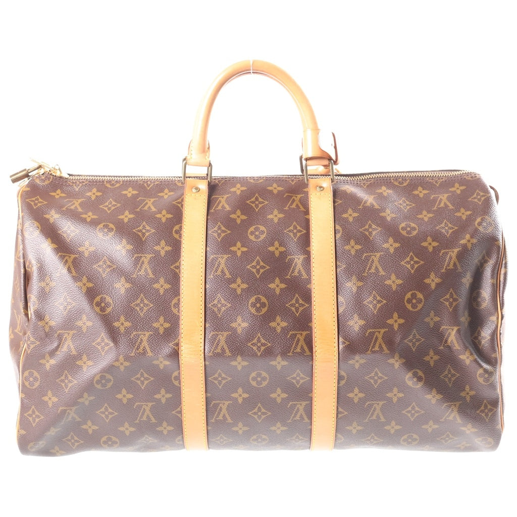 LOUIS VUITTON(ルイヴィトン) モノグラム キーポル50 PVC レザー ハンドバッグ ボストンバッグ ブラウン M41426