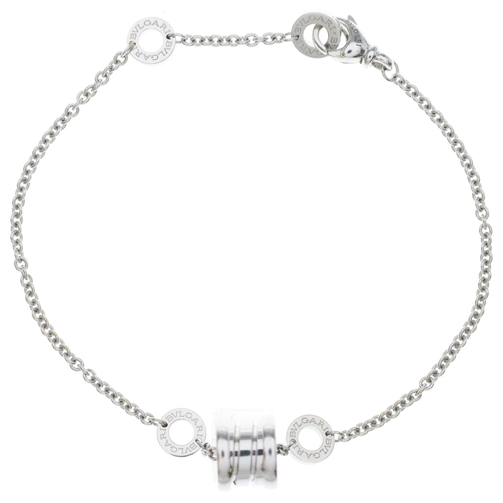 BVLGARI(ブルガリ) ビーゼロワン エレメント Au750 K18WG ブレスレット バングル ホワイトゴールド レディース