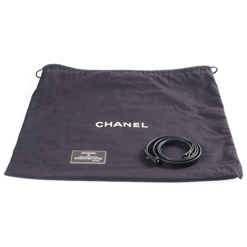 CHANEL(シャネル) ネオエグゼクティブトート ハンドバッグ 2WAYバッグ ショルダーバッグ ブラック キャビアスキン ゴールド金具 A69930 レディース