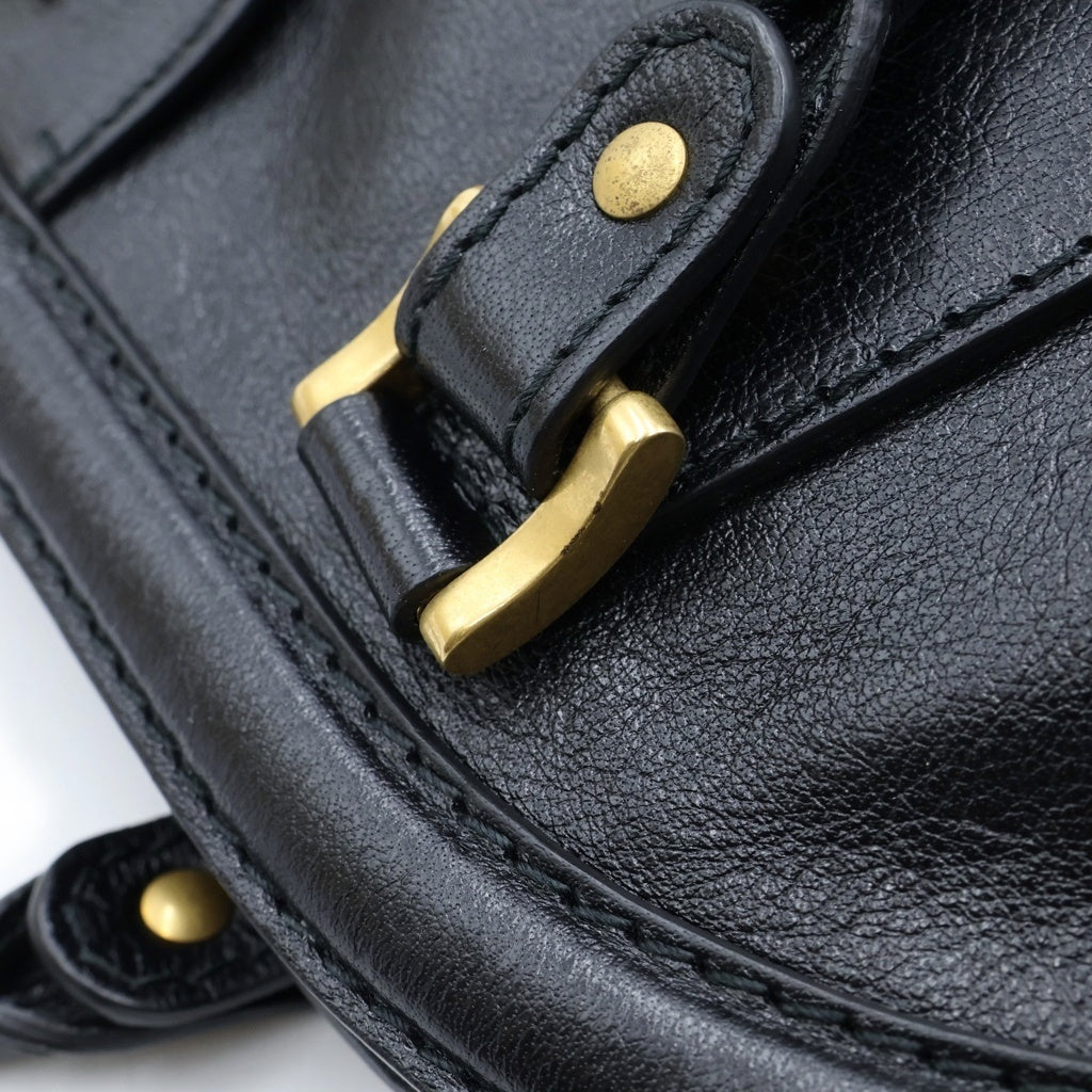GUCCI(グッチ) GGマーモント リベル 2wayハンドバッグ ショルダーバッグ ボストンバッグ ブラック レザー 523819