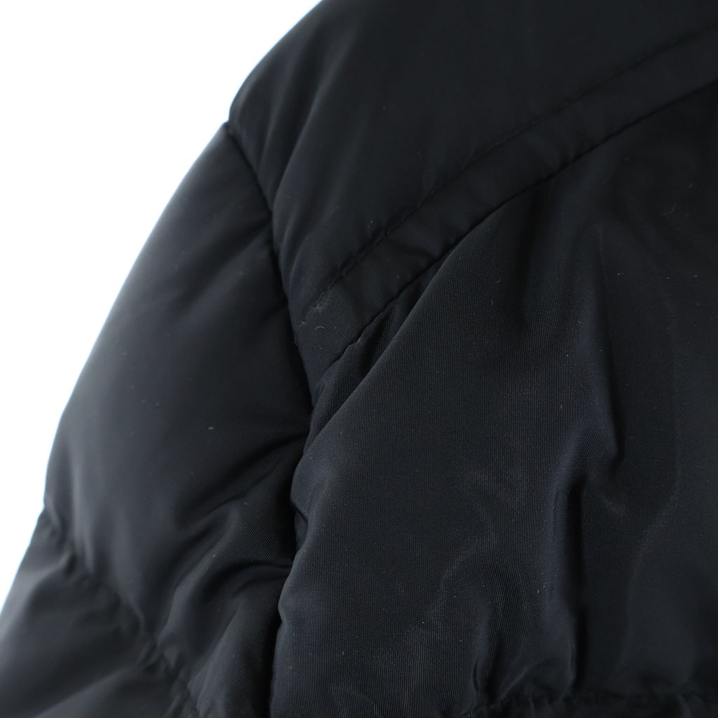 PRADA(プラダ) ファー付きライダースショートダウンジャケット ブラック リナイロン 29Y510 R202 Q04 レディース