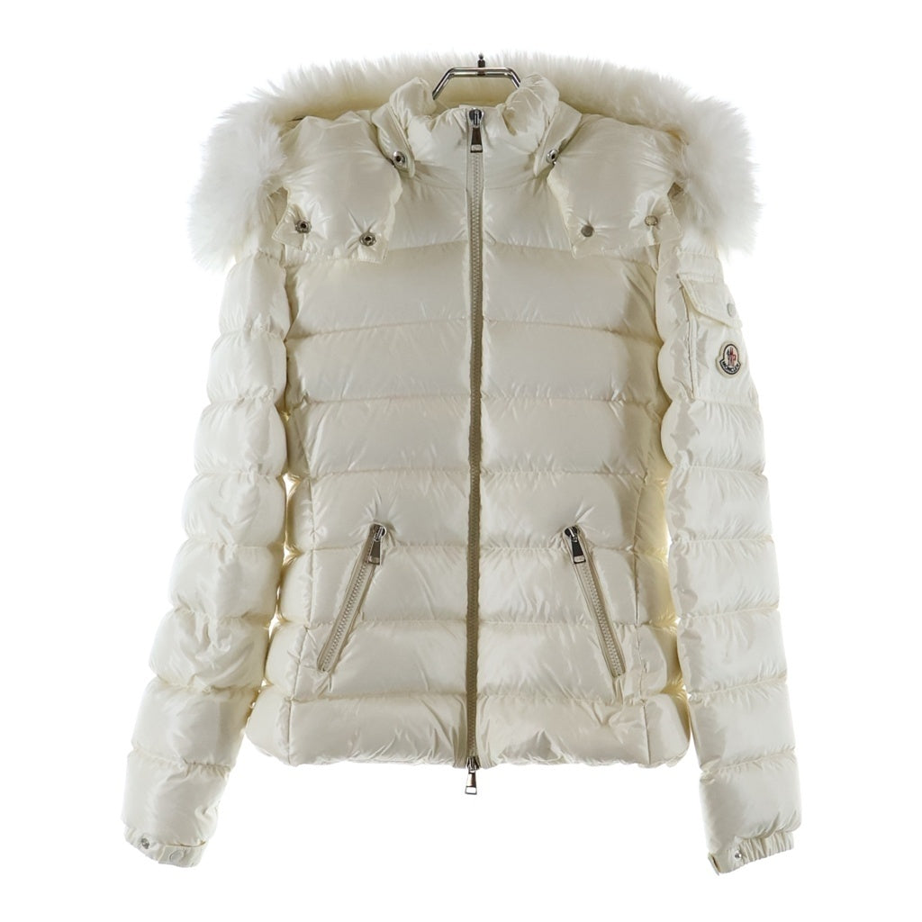MONCLER(モンクレール) 25年 ファーフード付きナイロンダウンジャケット アウタージャケット ホワイト #00 K20931A00253