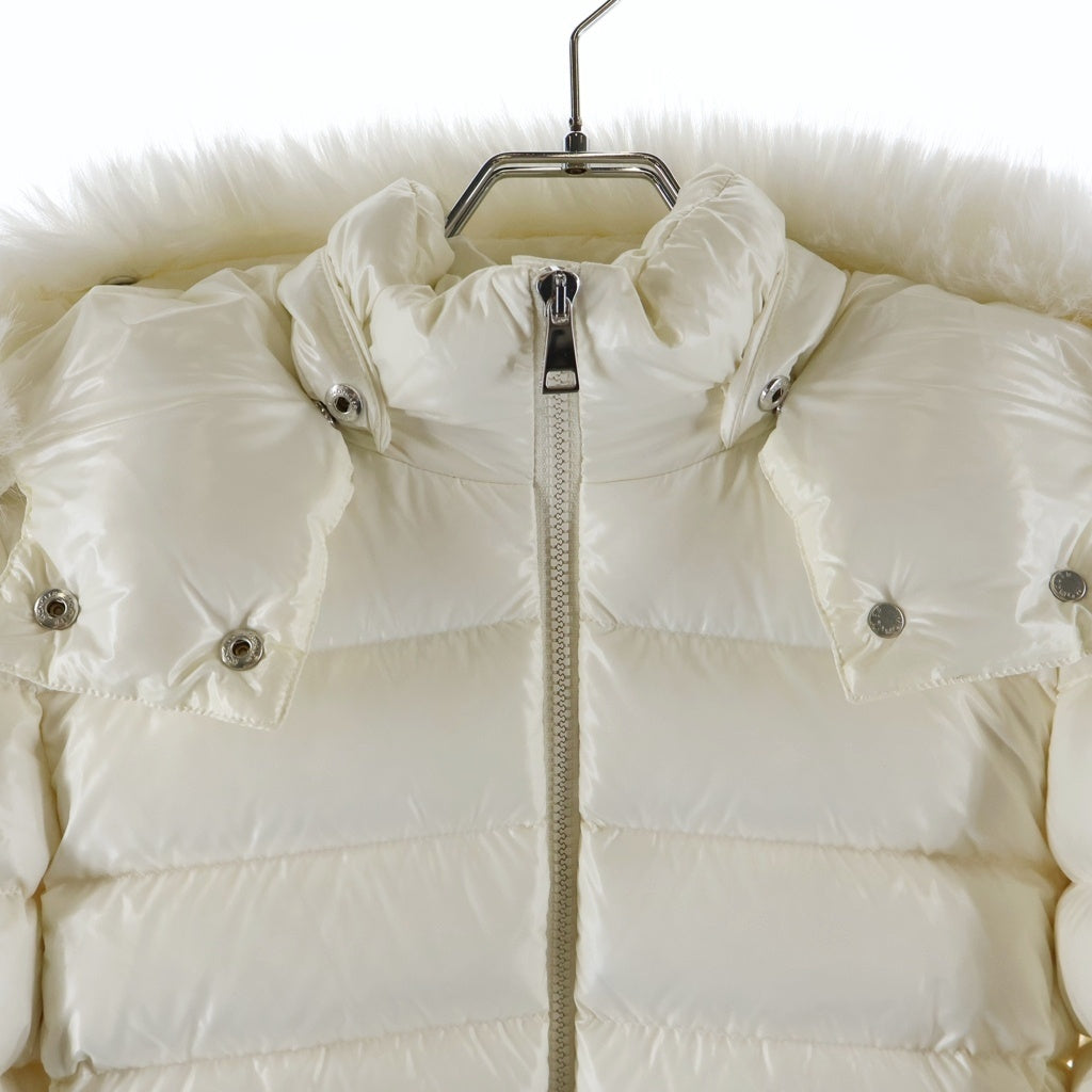 MONCLER(モンクレール) 25年 ファーフード付きナイロンダウンジャケット アウタージャケット ホワイト #00 K20931A00253