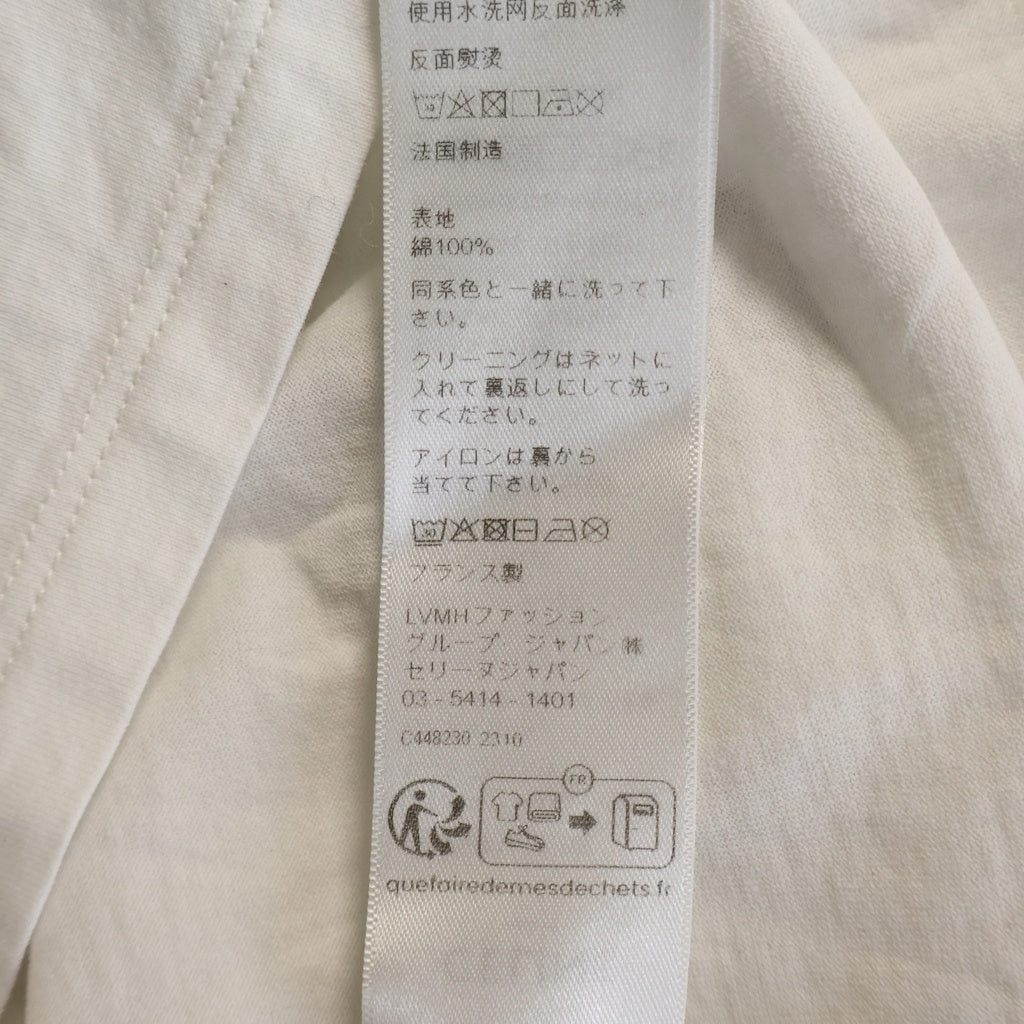 CELINE(セリーヌ) トリオンフ リンガー半袖ロゴTシャツ カットソー ホワイト #XS レディース