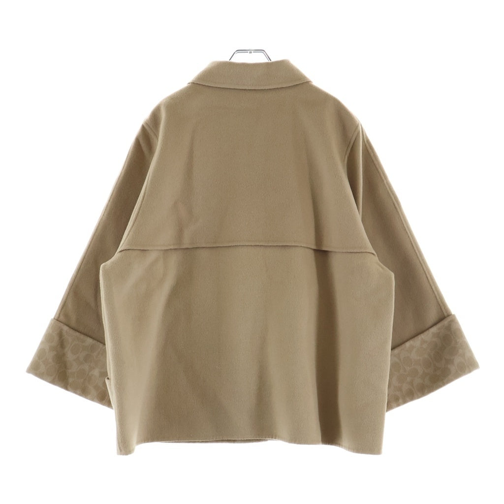 COACH(コーチ) スウィングコート シグネチャー ウール ベージュ CCA25 レディース
