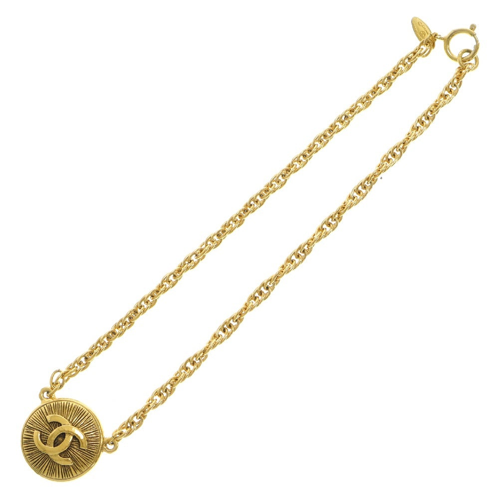 CHANEL(シャネル) ココマーク ネックレス マメ有 チェーン ペンダント ゴールド GP アクセサリー
