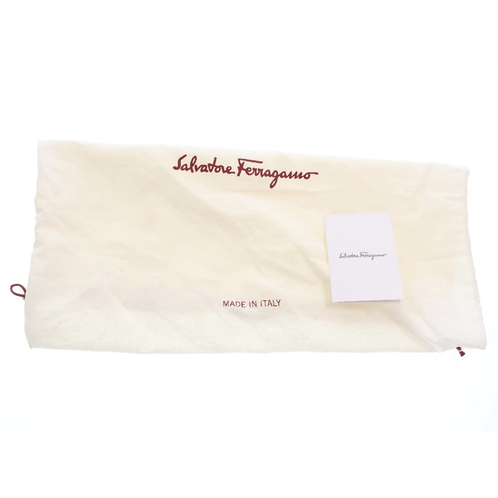 FERRAGAMO(フェラガモ) ガンチーニ ハンドバッグ ブラック レザー ゴールド金具