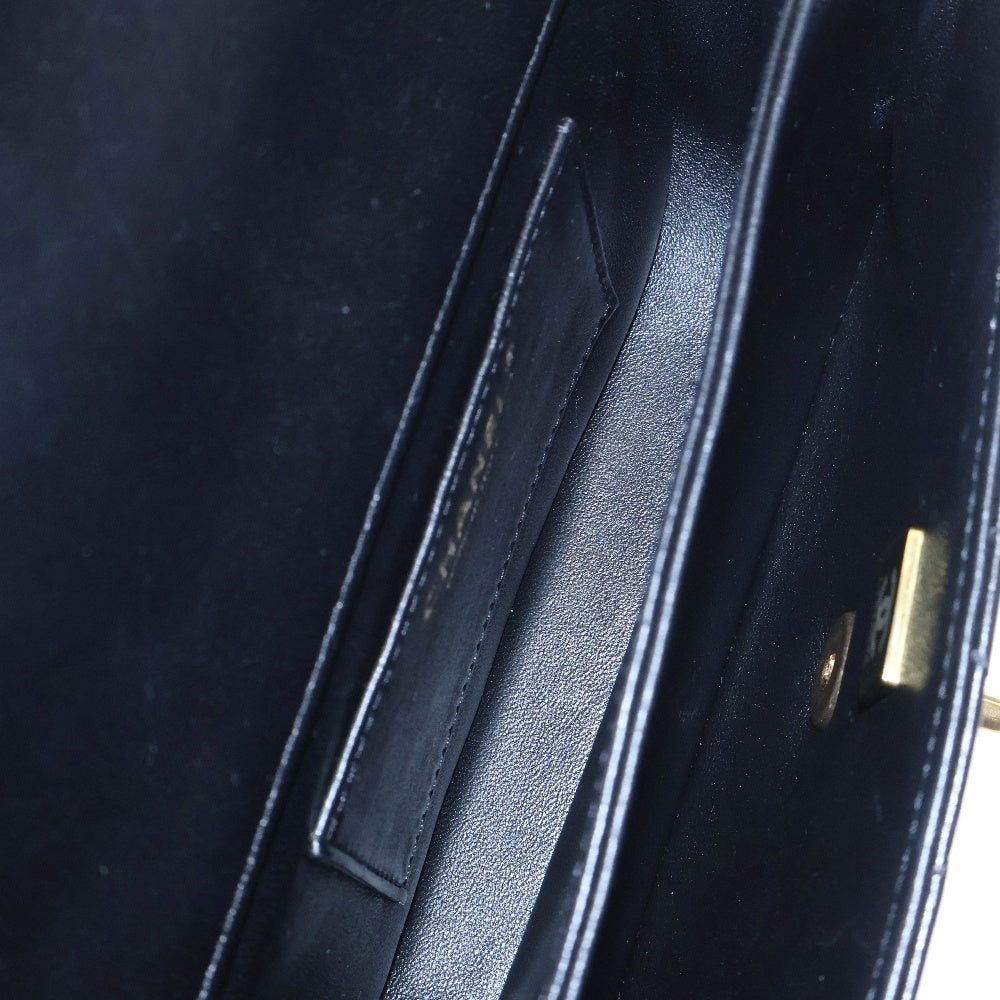 CHANEL(シャネル) マトラッセ トップハンドルXXS 24SS チェーン ショルダーバッグ ブラック ラムスキン ゴールド金具