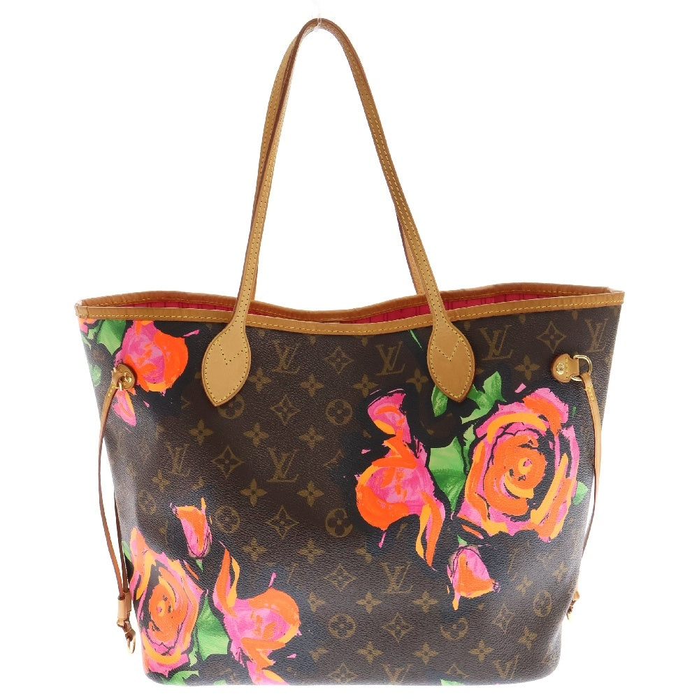 LOUIS VUITTON(ルイヴィトン) モノグラムローズ ネヴァーフルMM トートバッグ ハンドバッグ 肩掛けバッグ ブラウン×ピンク レザー×PVC M48613