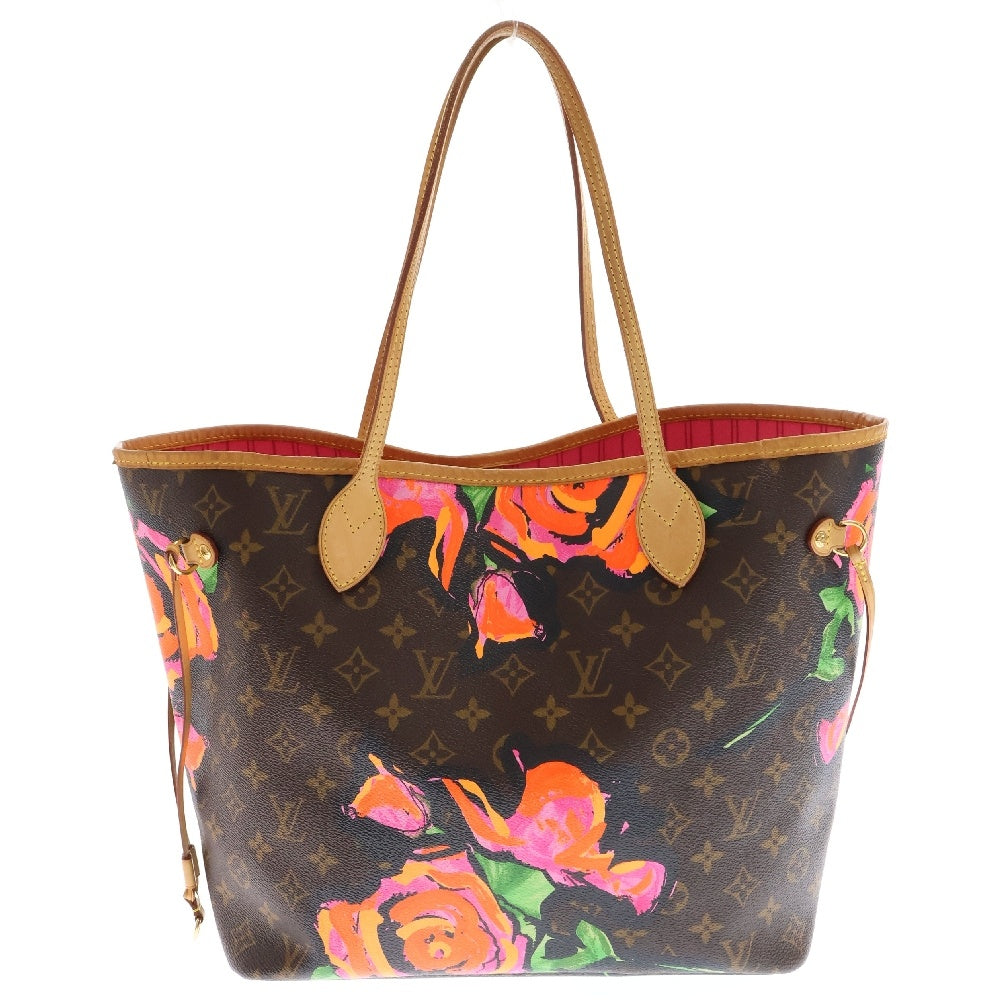 LOUIS VUITTON(ルイヴィトン) モノグラムローズ ネヴァーフルMM トートバッグ ハンドバッグ 肩掛けバッグ ブラウン×ピンク レザー×PVC M48613