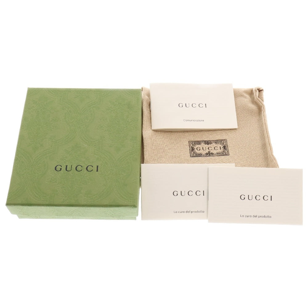 GUCCI(グッチ) GGスプリーム インターロッキングG 名刺入れ カードケース ブラック レザー