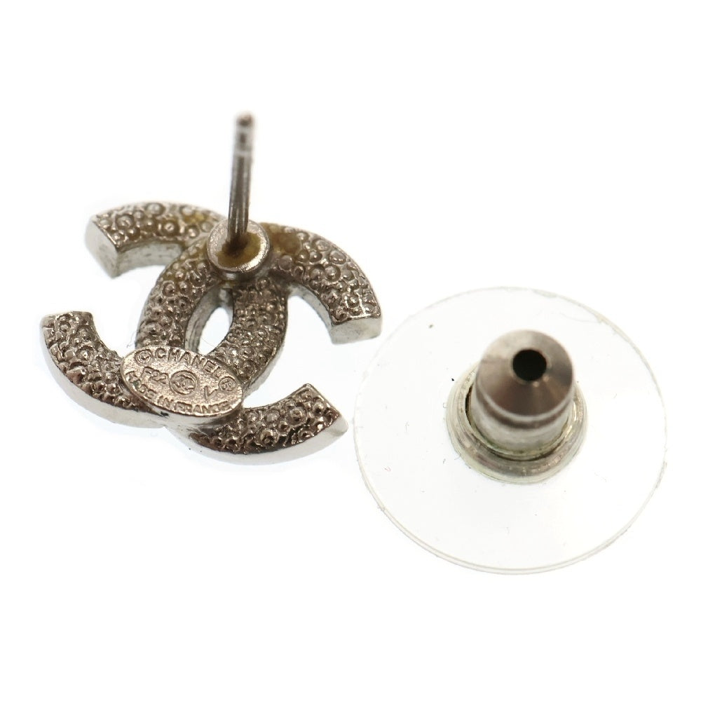 CHANEL(シャネル) ココマーク ピアス ラインストーン シルバー メタル アクセサリー F22V