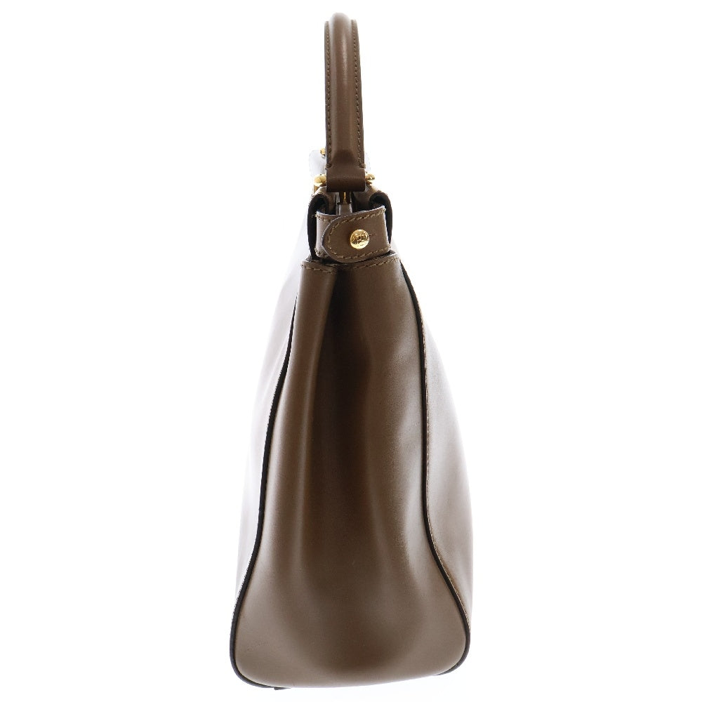 FENDI(フェンディ) ピーカブ ミディアム アイコニックエッセンシャリー 2WAY ハンドバッグ ショルダーバッグ ブラウン スムースカーフレザー 8BN226