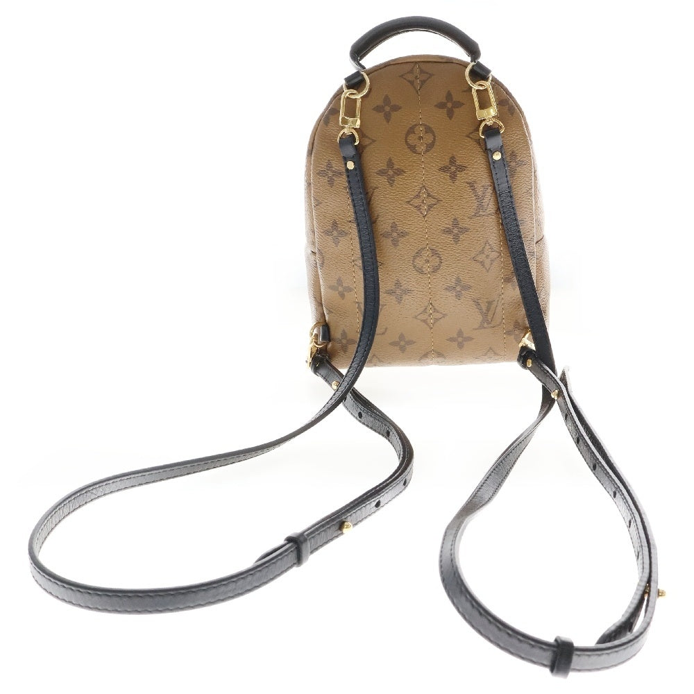 LOUIS VUITTON(ルイヴィトン) モノグラムリバース パームスプリングス ブラウン PVCレザー バックパック ミニ RFID M44872