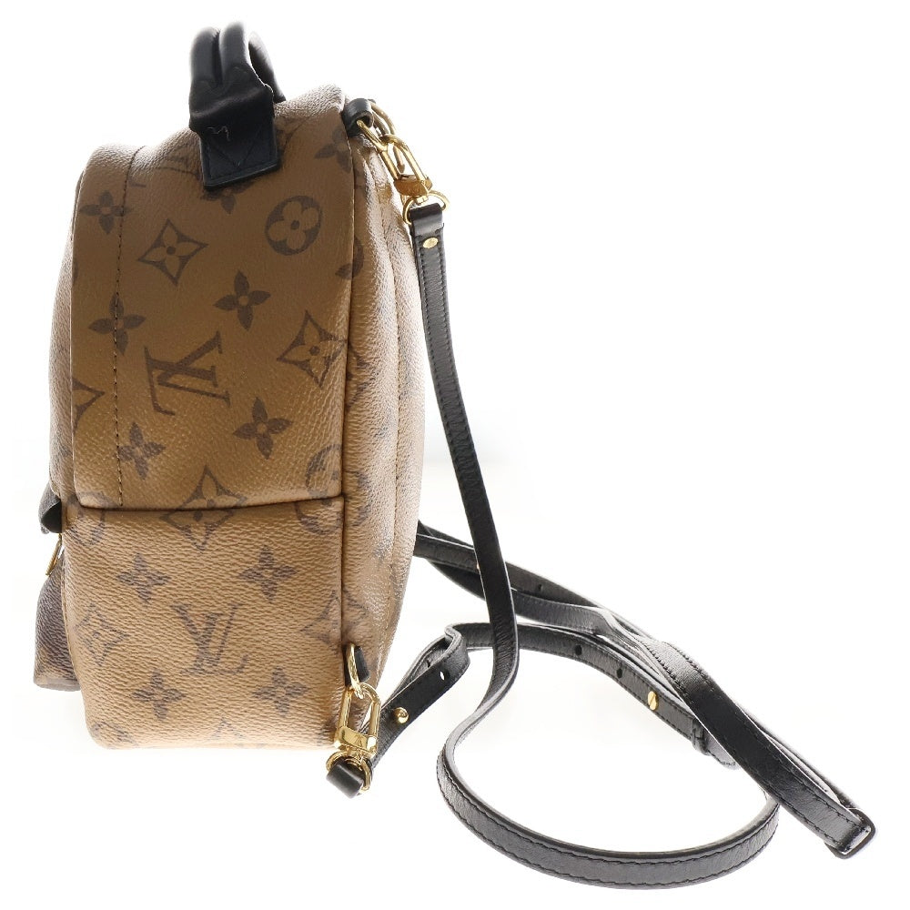 LOUIS VUITTON(ルイヴィトン) モノグラムリバース パームスプリングス ブラウン PVCレザー バックパック ミニ RFID M44872