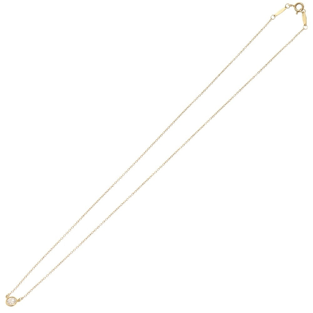 TIFFANY&Co(ティファニー) バイザヤード ネックレス ダイヤモンド K18 YG イエローゴールド 1PD D0.25ct Hカラー/VVS1 ペンダント アクセサリー ジュエリー