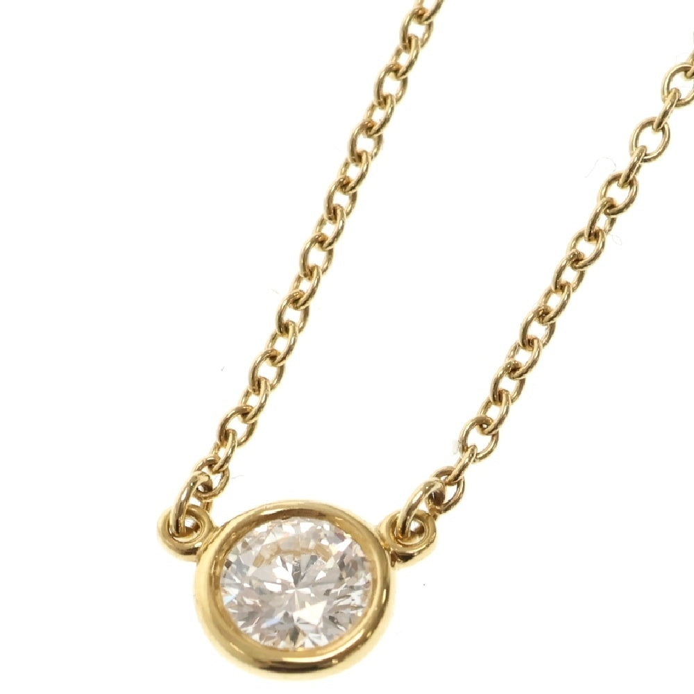 TIFFANY&Co(ティファニー) バイザヤード ネックレス ダイヤモンド K18 YG イエローゴールド 1PD D0.25ct Hカラー/VVS1 ペンダント アクセサリー ジュエリー