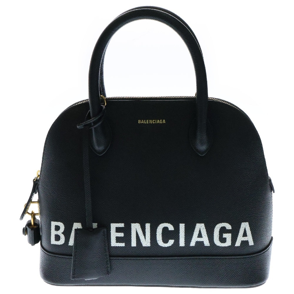 BALENCIAGA(バレンシアガ) ビルトップハンドルS 2wayバッグ 黒 レザー ハンドバッグ 518873