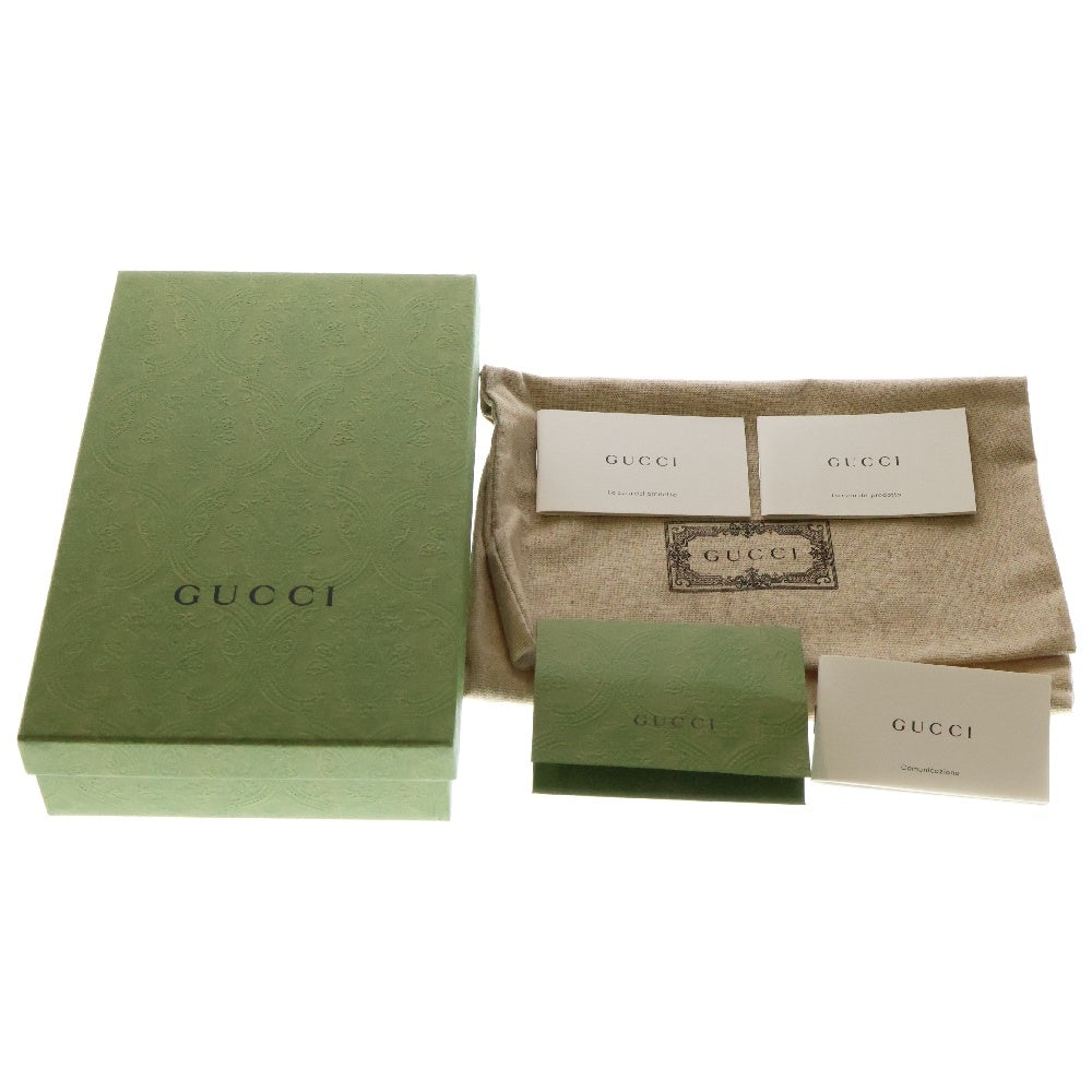 GUCCI(グッチ) GGスプリーム レインボー&ハートスター ばなにゃ チェーンウォレット 長財布 ショルダーバッグ ベージュ PVCレザー 701061