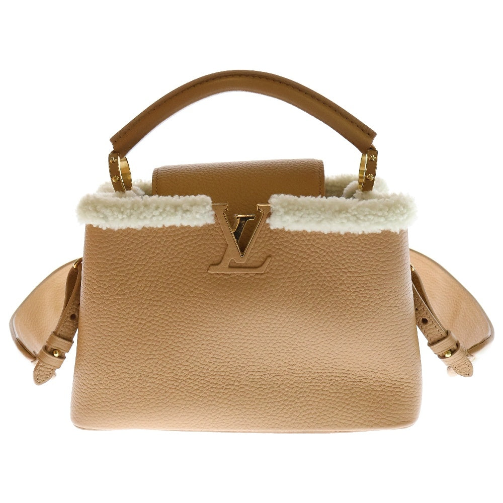 LOUIS VUITTON(ルイヴィトン) カプシーヌBB 2WAY ハンドバッグ ショルダーバッグ ベージュ トリヨン レザー ムートン M59267