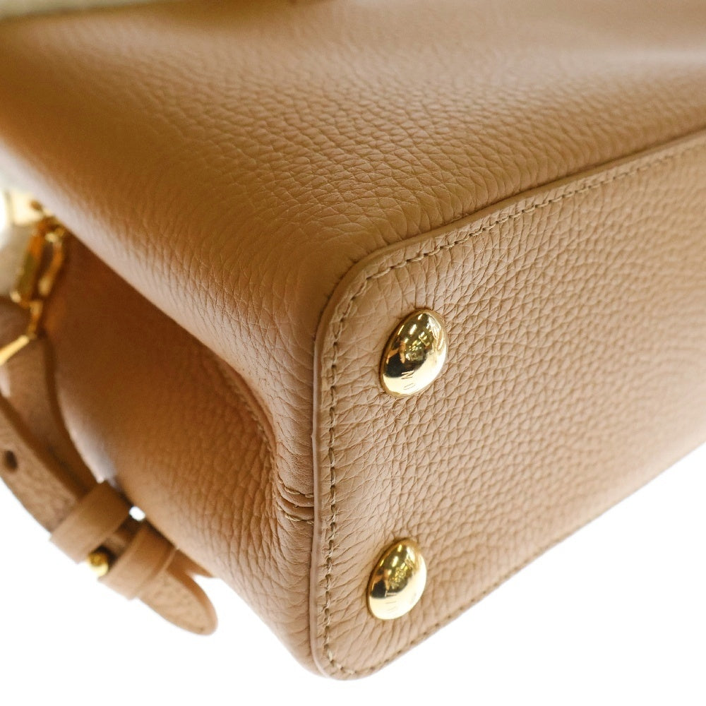 LOUIS VUITTON(ルイヴィトン) カプシーヌBB 2WAY ハンドバッグ ショルダーバッグ ベージュ トリヨン レザー ムートン M59267