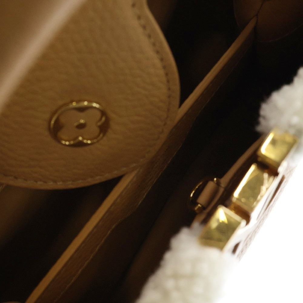 LOUIS VUITTON(ルイヴィトン) カプシーヌBB 2WAY ハンドバッグ ショルダーバッグ ベージュ トリヨン レザー ムートン M59267