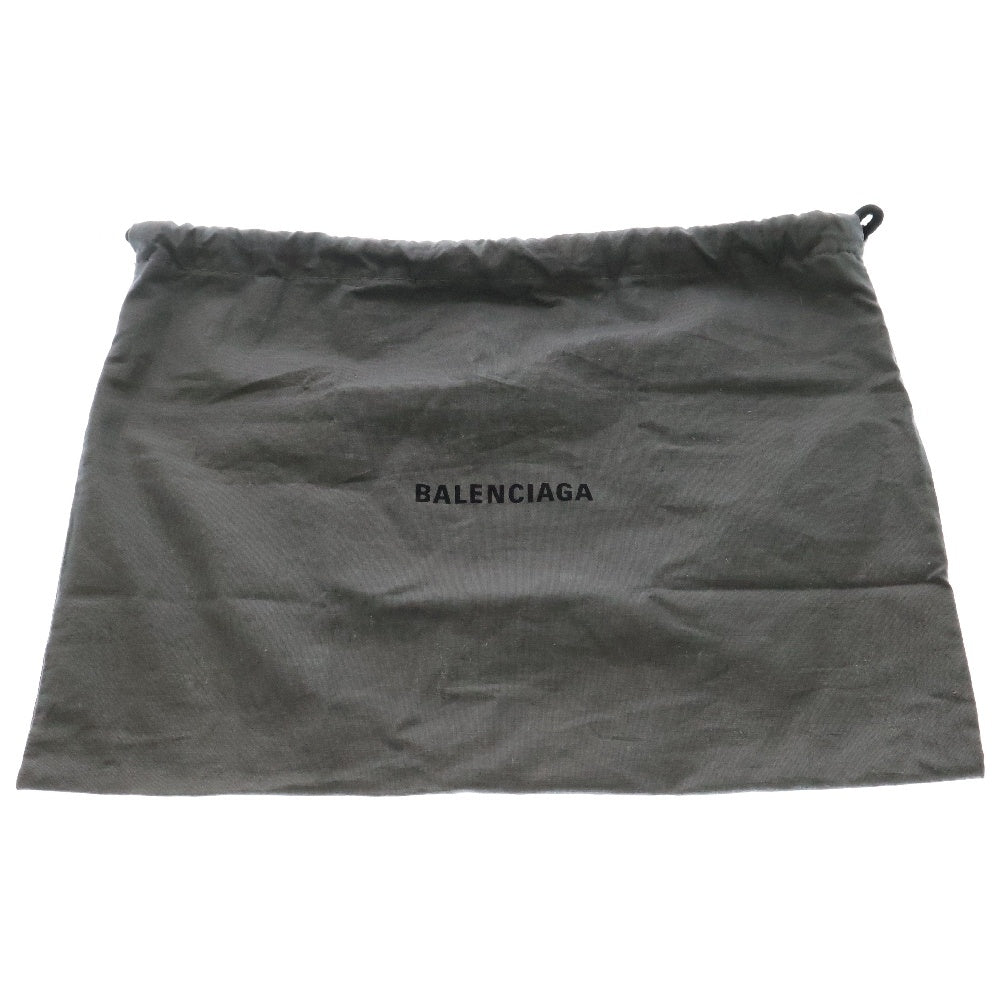 BALENCIAGA(バレンシアガ) B MICRO BAG マイクロ レザー ショルダーバッグ ブラック×ホワイト 600201