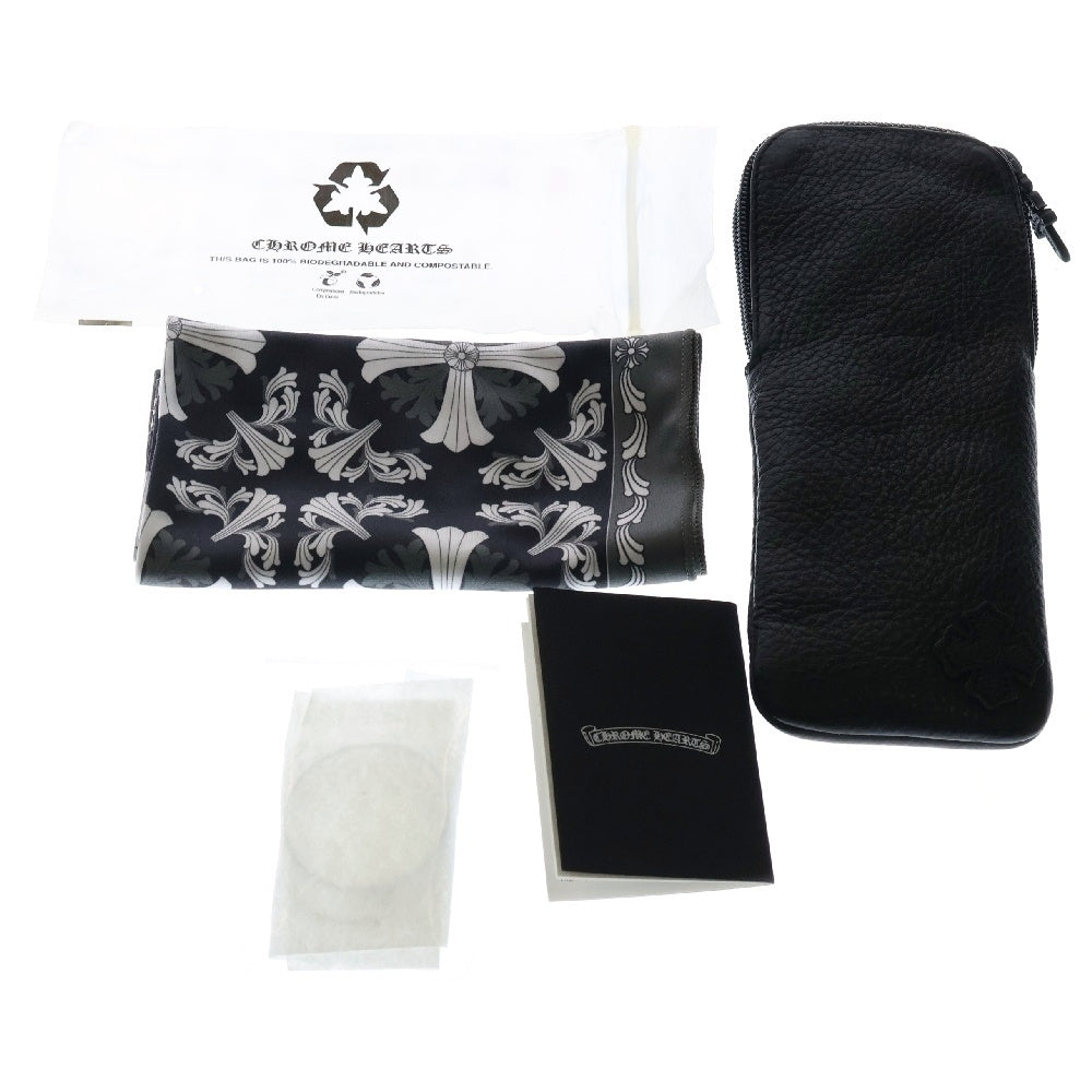CHROME HEARTS(クロムハーツ) EDITH F クロステンプル メタルフレーム ラウンド眼鏡 サングラス ゴールド