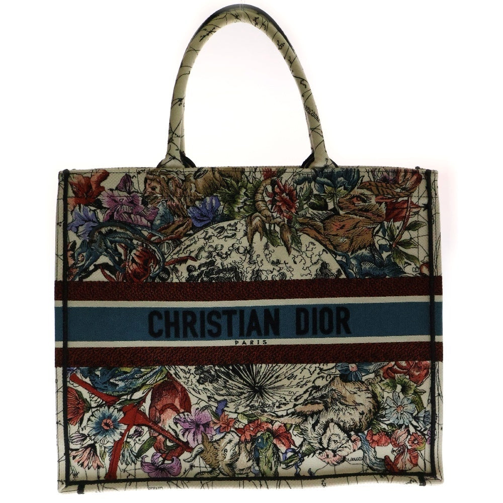 Christian Dior(クリスチャンディオール) ブックトート ミディアム キャンバス トートバッグ ハンドバッグ マルチカラー M1286ZRHP_M941