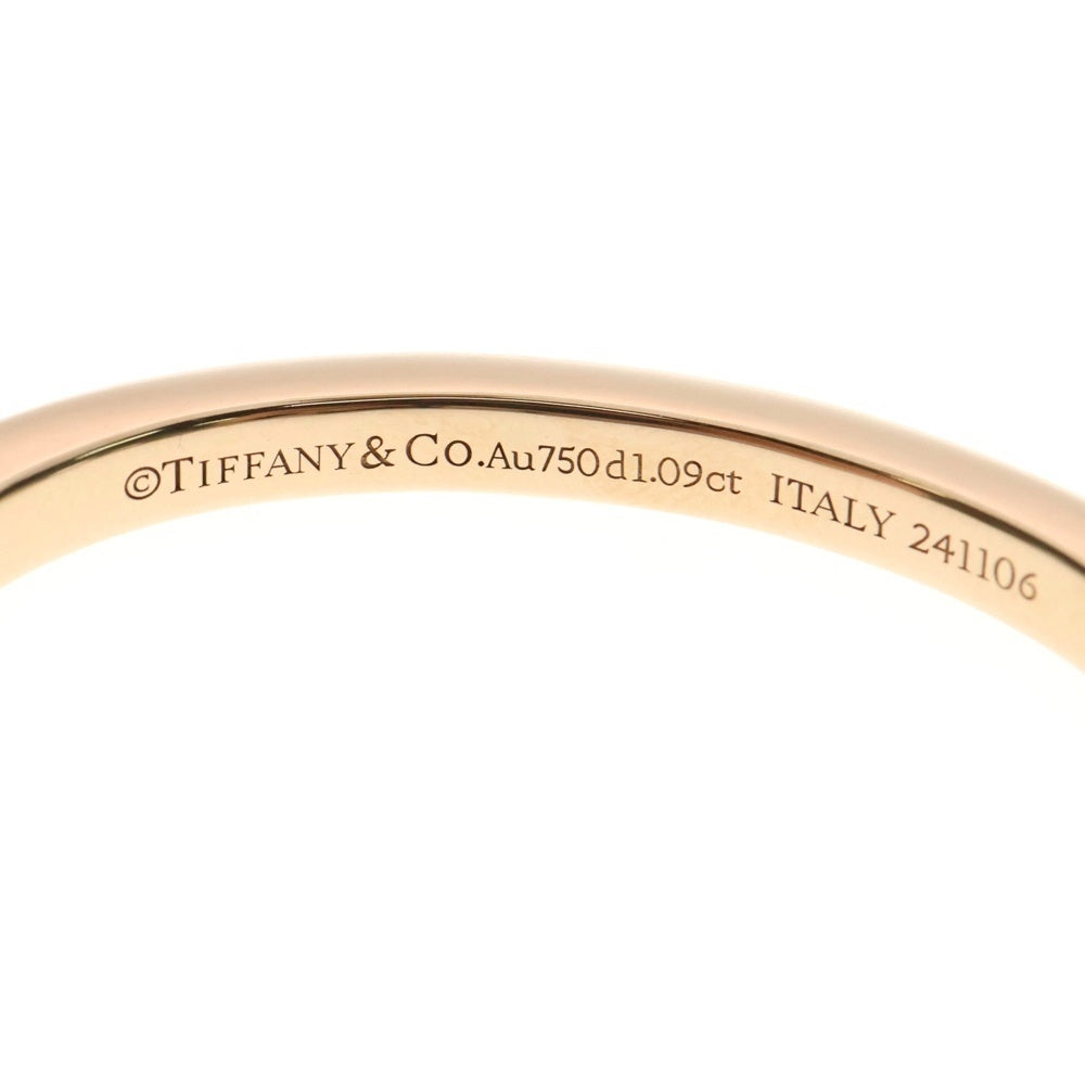 TIFFANY&Co(ティファニー) ティファニーロック ナローバングル パヴェダイヤ Au750 K18 PG ピンクゴールド d1.09ct ブレスレット ジュエリー