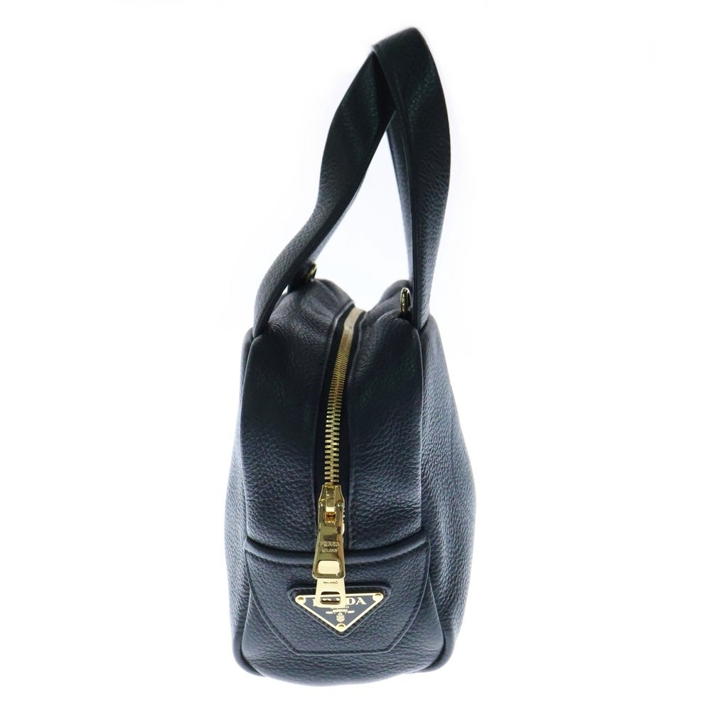 PRADA(プラダ) ヴィッテロダイノソフト ミニボストン ブラック レザー 2WAY ハンドバッグ ショルダーバッグ 1BB077