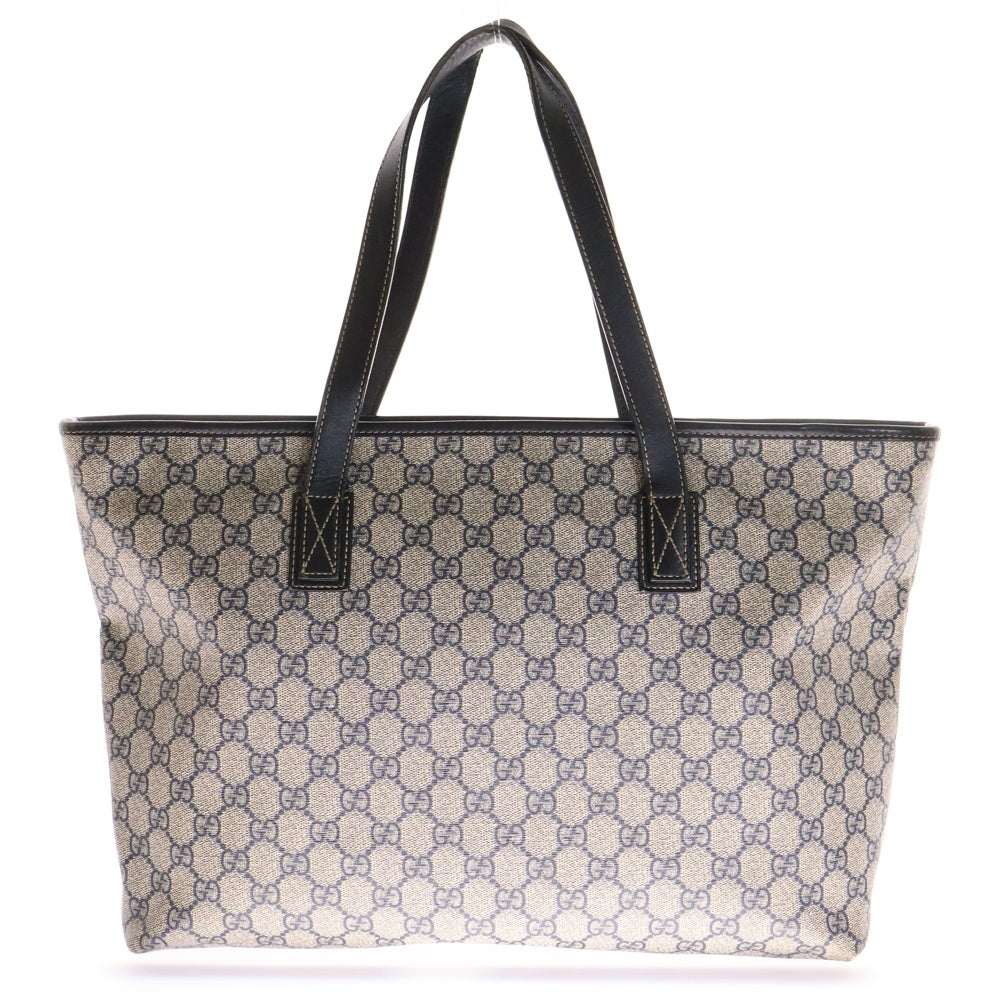 GUCCI(グッチ) GGスプリーム トートバッグ ベージュ PVCレザー 21137