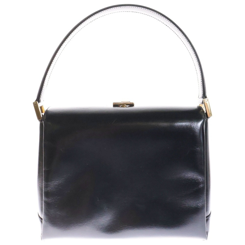 GUCCI(グッチ) オールドグッチ ハンドバッグ ブラック ゴールド金具 レザー 000.01.1269
