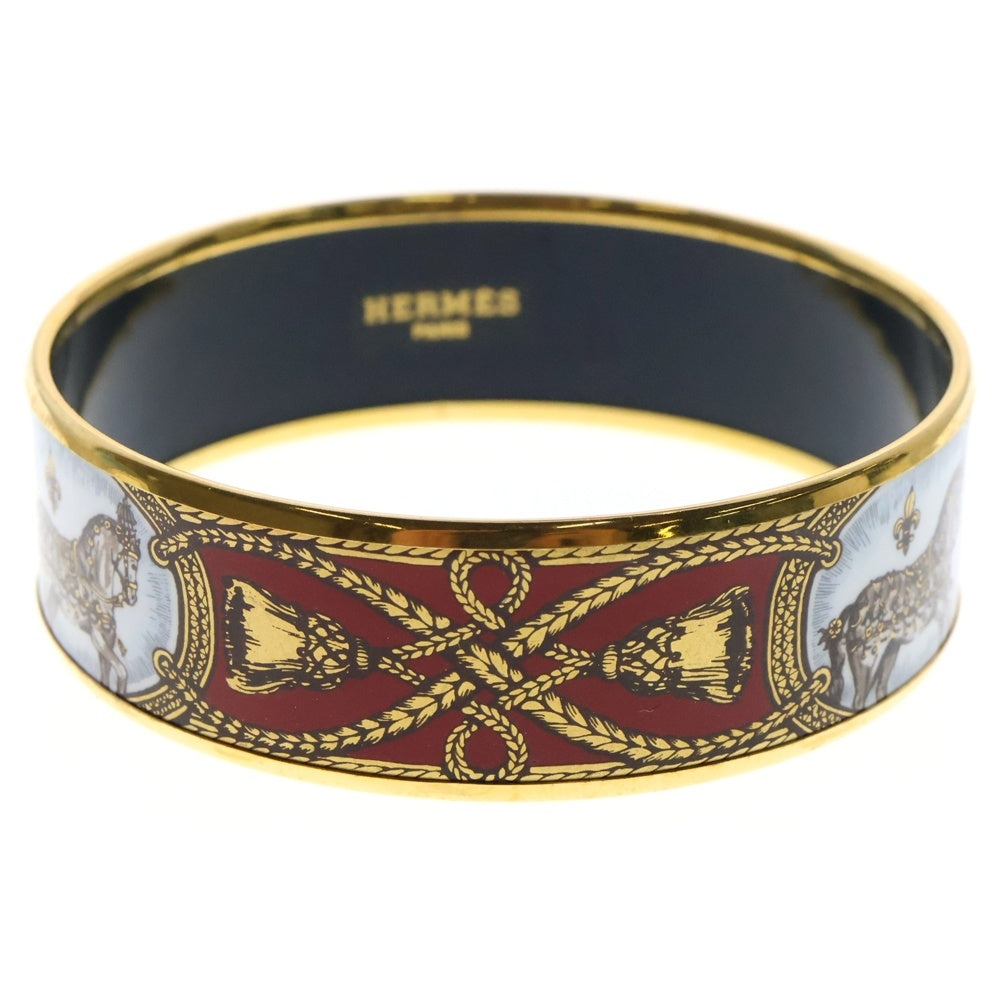 HERMES(エルメス) エマイユ バンクル レッド GP 馬モチーフ アクセサリー