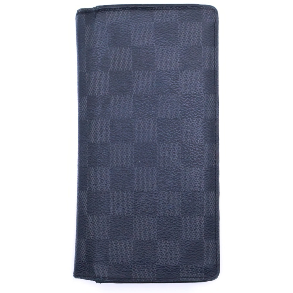 LOUIS VUITTON(ルイヴィトン) ダミエグラフィット ポルトフォイユ・ブラザ ロングウォレット 長財布 ブラック シルバー金具 PVC N62655