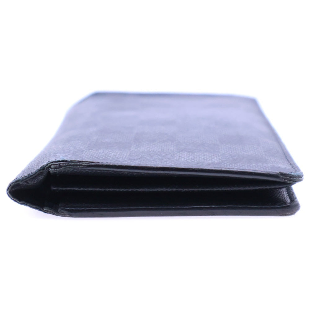 LOUIS VUITTON(ルイヴィトン) ダミエグラフィット ポルトフォイユ・ブラザ ロングウォレット 長財布 ブラック シルバー金具 PVC N62655