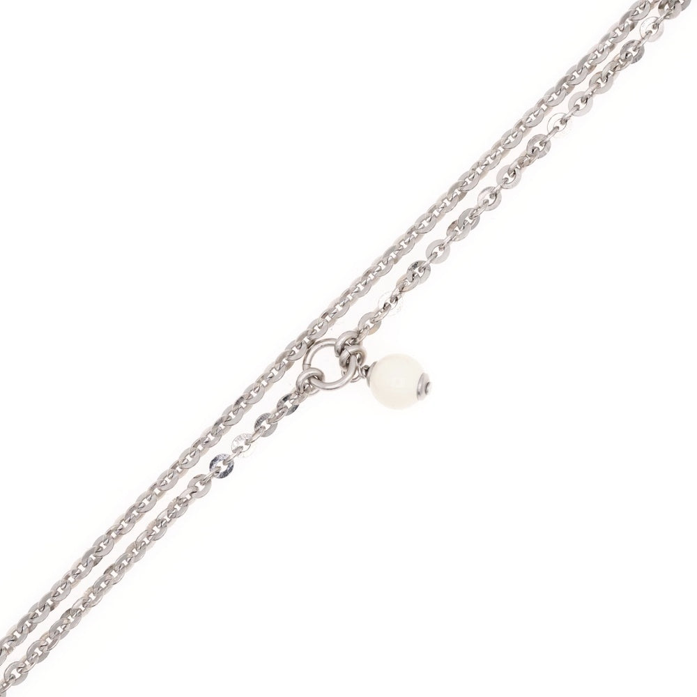 CHANEL(シャネル) ココマーク ラインストーン ネックレス ペンダント シルバー C22C