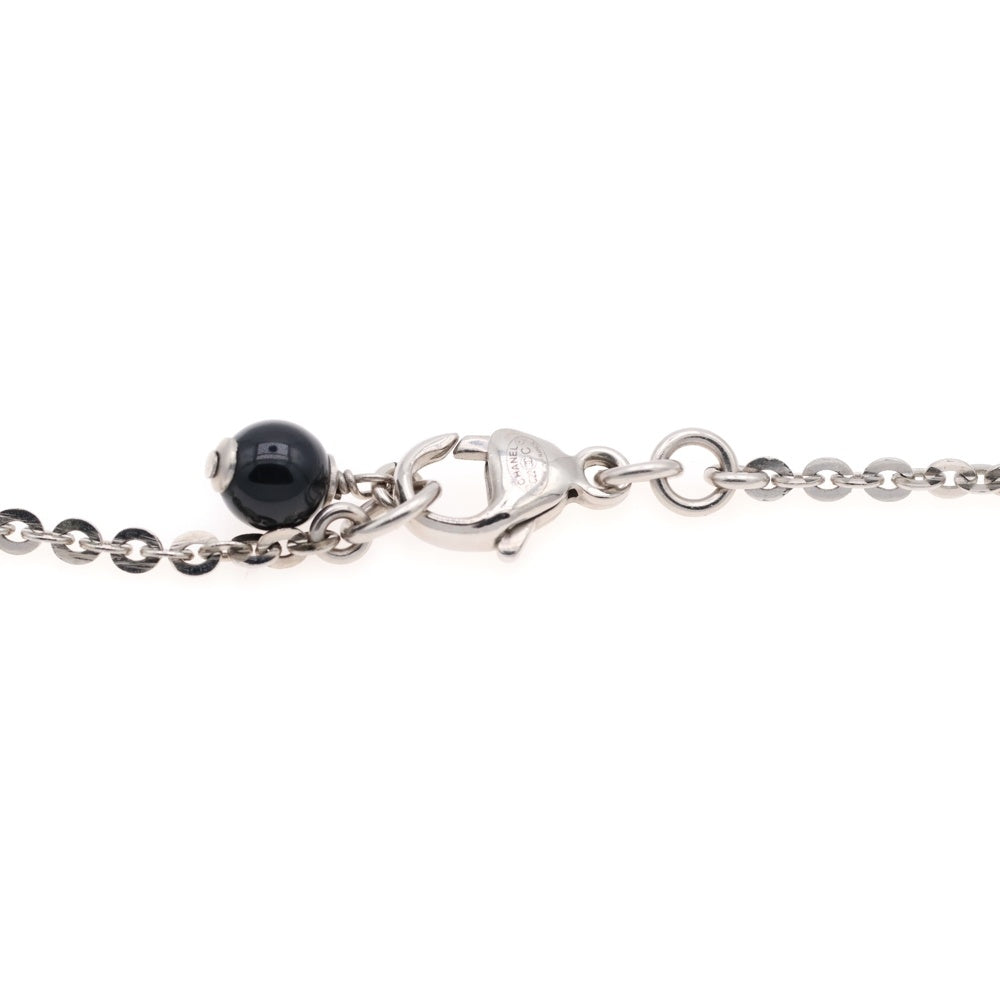 CHANEL(シャネル) ココマーク ラインストーン ネックレス ペンダント シルバー C22C