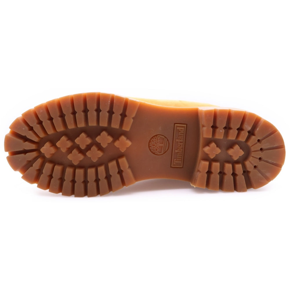 Timberland(ティンバーランド) 6インチ プレミアム ウォータープルーフ スウェードレザー ハイカット レースアップ イエローブーツ ブラウン 10061