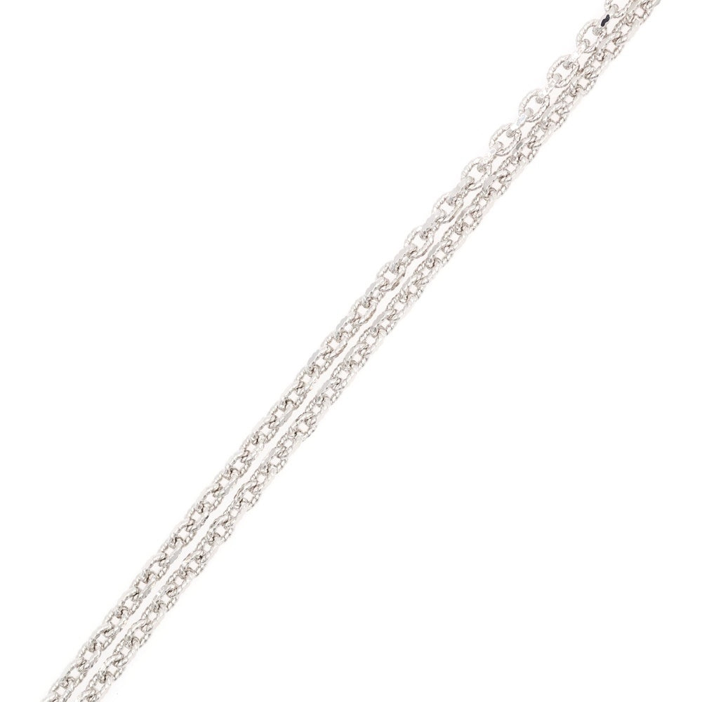 CHANEL(シャネル) ココマーク フェイクパール ラインストーン チェーンネックレス ホワイト/シルバー レディース I25S