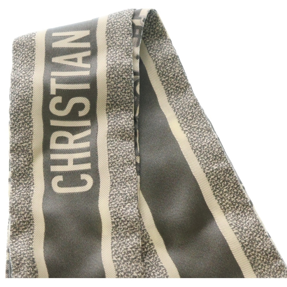 Christian Dior(クリスチャンディオール) オブリーク ツイリー スカーフ グレー