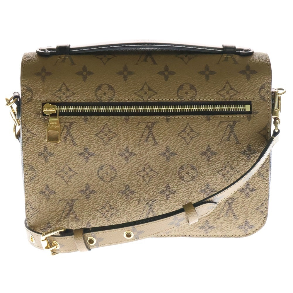 LOUIS VUITTON(ルイヴィトン) モノグラムリバース ポシェットメティスMM 2WAY レザーハンドバッグ ショルダーバッグ ブラウン レディース M44876