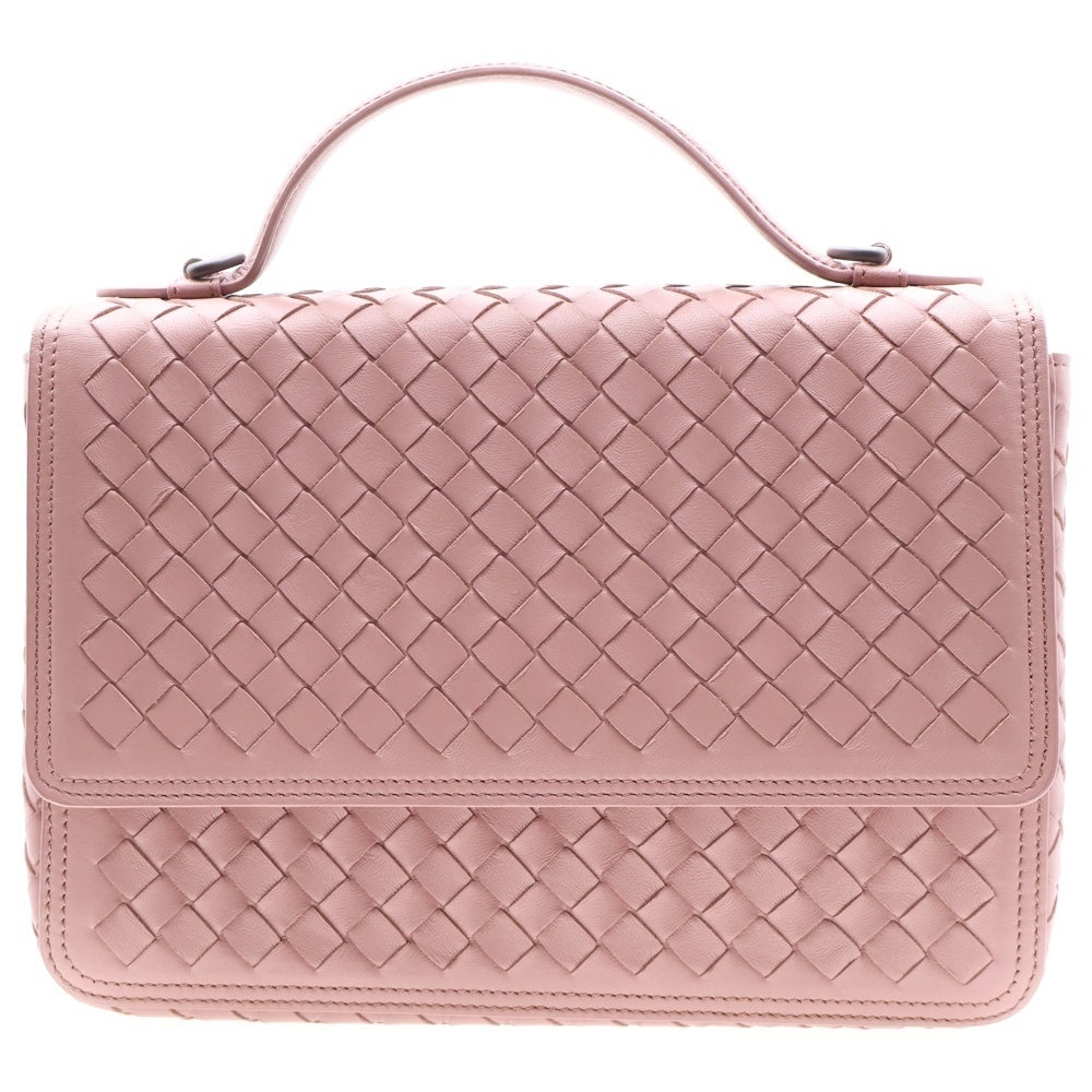 BOTTEGA VENETA(ボッテガヴェネタ) イントレチャート ナッパ アカデミアバック ショルダーバック 2wayバッグ ピンク レザー