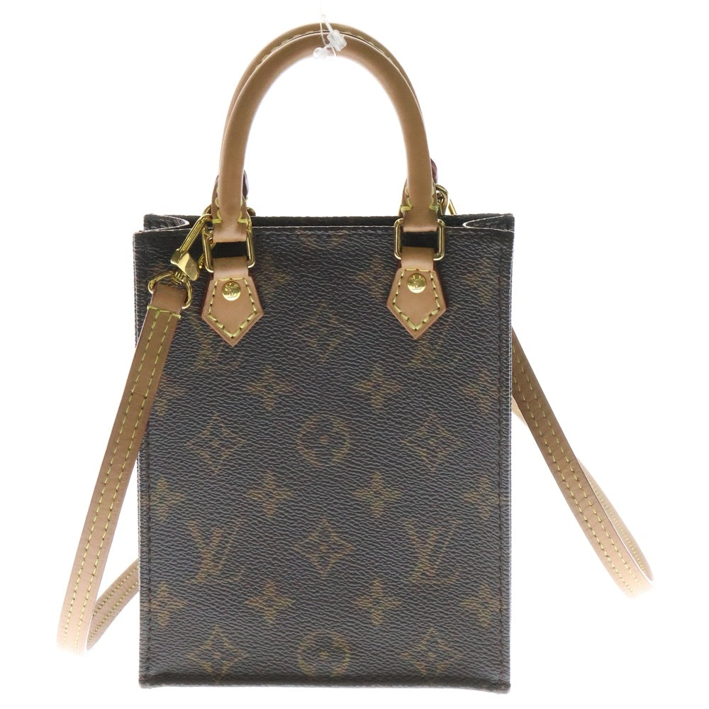 LOUIS VUITTON(ルイヴィトン) モノグラム プティットサックプラ ショルダーバッグ ブラウン PVCレザー RFID M69442
