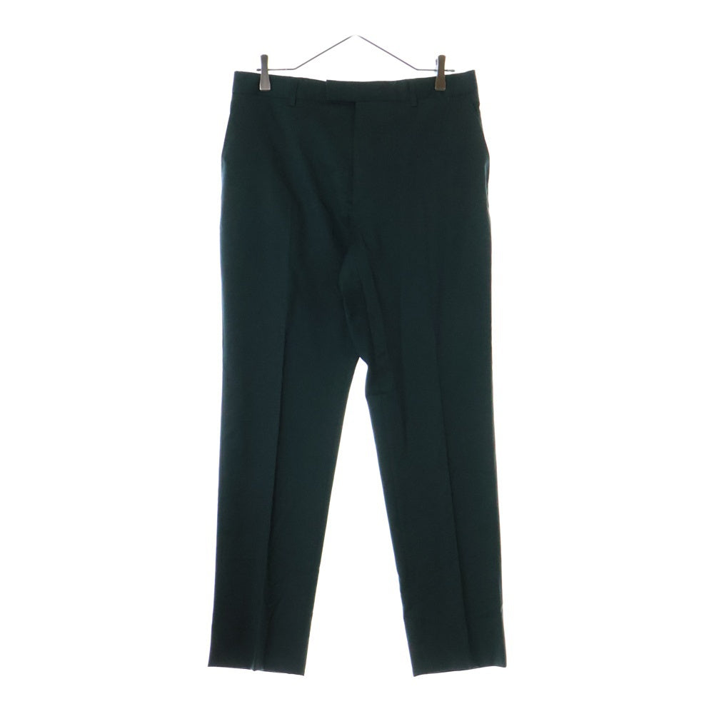 GUCCI(グッチ) ノータック ウール スラックスパンツ トラウザーズ グリーン 692040 ZAIFI